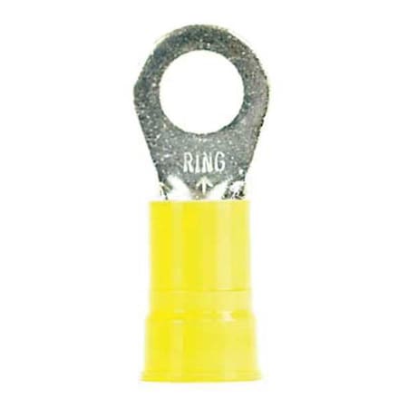 Ring Terminal, 5/16 in Stud Size, 6 AWG, 1, 000 V, Nylon Insulated, Blue, Crimp Termination Only MPN:MN6-516RK