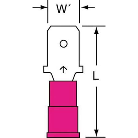 WireDisconnect, Copper, Red, Nylon, PK1000 MPN:MNG18-250DMK