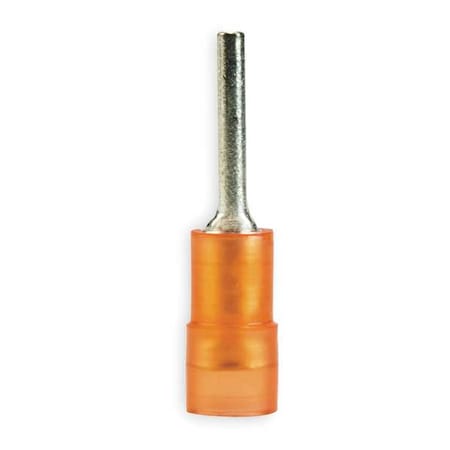 Pin Terminal, 18 AWG, 600 V, Nylon Insulated, Red, Crimp Termination Only, 100 PK MPN:MNG18-47PX-A