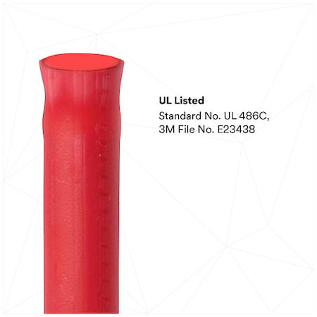 Butt Splice Wire Connector, 18 AWG Max, Red, Nylon Insulation, 600 V, 100 PK MPN:MNG18BCX