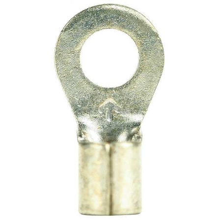 Ring Terminal, 1/4 in Stud Size, 14 AWG, 600 V, Bare Insulated, Bare, Crimp Termination Only MPN:MU14-14RHTX