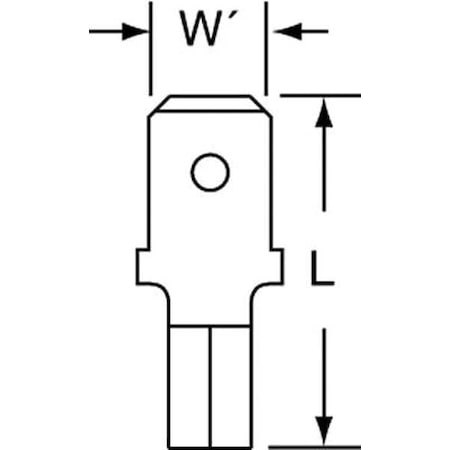 Male Disconnect, Bare, 16 to 14 AWG, PK1000 MPN:MU14-250DMHTK