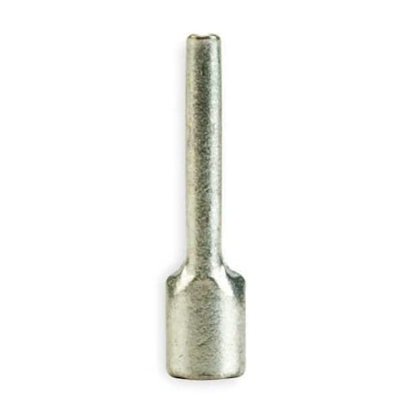 Pin Terminal, 14 AWG, 600 V, Bare Insulated, Bare, Crimp Termination Only, 100 PK MPN:MU14-47PX-A