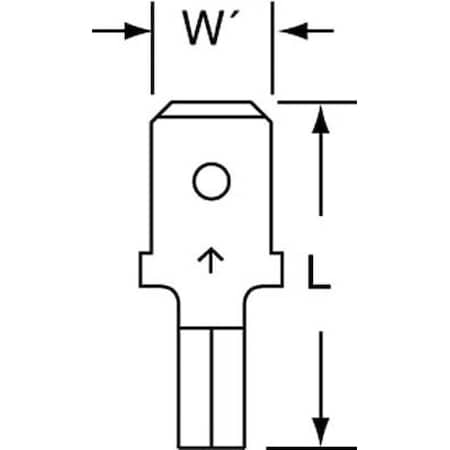 Male Disconnect, Bare, 22-18AWG, PK1000 MPN:MU18-250DMK