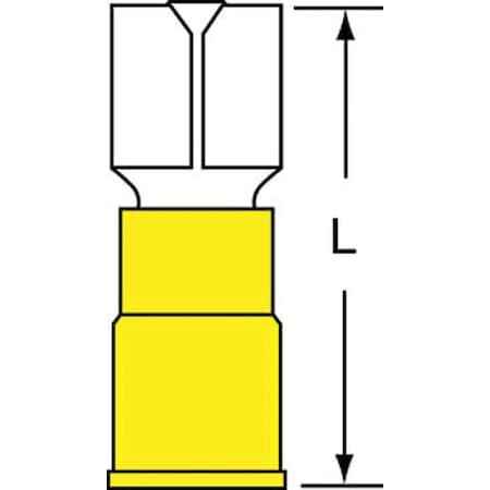 WireDisconnect, Brass, Yellow, Vinyl, PK500 MPN:MVI10-250DFK
