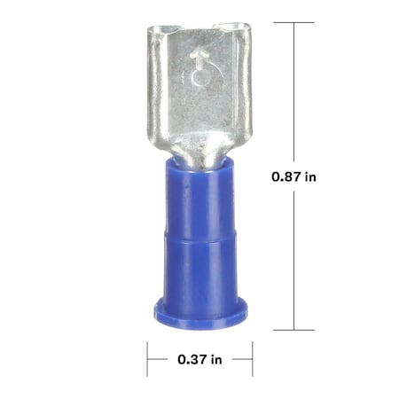 Scotchlok Female Disconnect, Blue, 16-14AWG, PK100 MPN:MVU14-250DFX