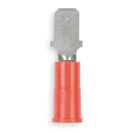 Male Disconnect, Red, 22-18AWG, PK100 MPN:MVU18-187DMX