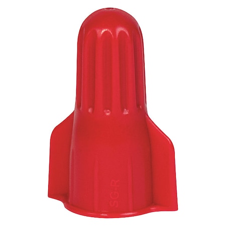 Twist-On Wire Connector, 8 AWG Max, Red, Polypropylene Insulation, 600 V, 500 PK MPN:SG-R BAG