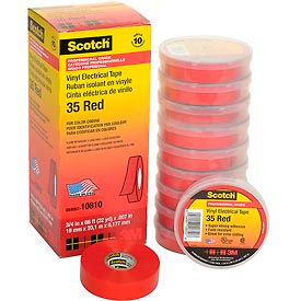 3m™ Scotch® Vinyl Electrical Color Coding Tape 35-Red 3/4