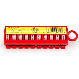3M™ ScotchCode™ STD-0-9X Wire Marker Tape Dispenser w/Tape Red 7000058253 - Pkg Qty 10