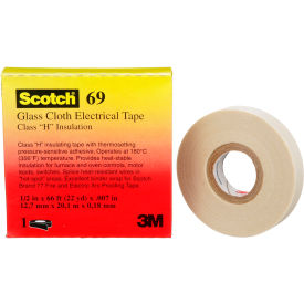 3M™ 69 Glass Cloth Electrical Tape 1/2