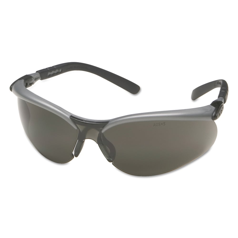 3M BX Safety Eyewear, Gray Lens, Anti Fog, Hard Coat, Black/Silver Frame, Nylon MPN:247-11381-00000-20