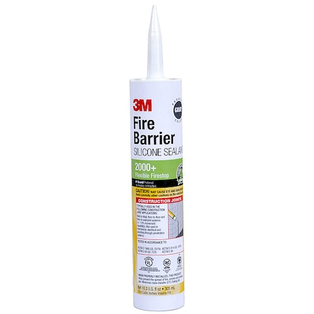 Fire Barrier Sealant, 10.3 oz., Gray, PK12 MPN:2000+10.3OZ