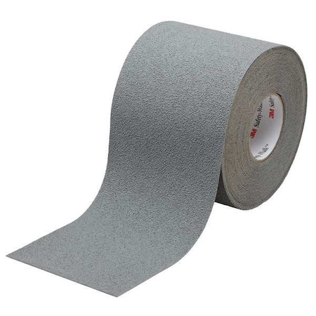 Anti-Slip Tape Synthetic Rubber Proprietary Grit Size, Gray, 6
