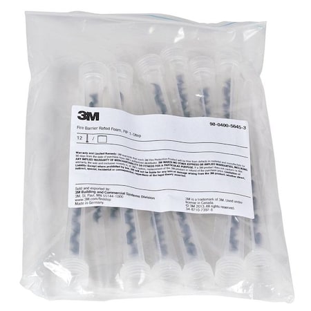 Nozzle, 8-1/2inLx7/8inD, Clear/Black, PK12 MPN:54933