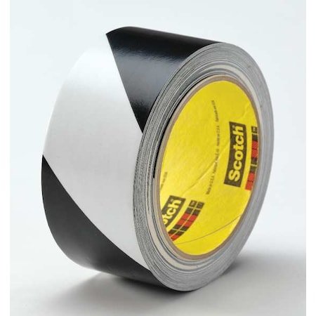 Safety Stripe Tape Rubber/Vinyl Black/White, 3