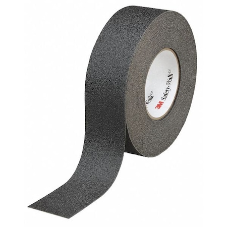 Anti-Slip Tape Mineral Coated; Substrate: Plastic Film 60 Grit Size, Black, 1