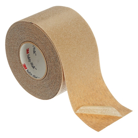 Anti-Slip Tape Mineral Coated; Substrate: Plastic Film 60 Grit Size, Clear, 4