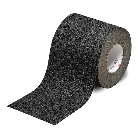 Anti-Slip Tape Abrasive: Mineral; Substrate: Plastic Film 24 Grit Size, Black, 4