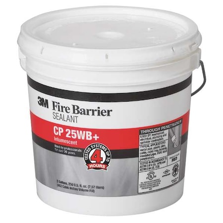 Fire Barrier Sealant, 2 gal., Red-Brown MPN:CP-25WB+2GAL