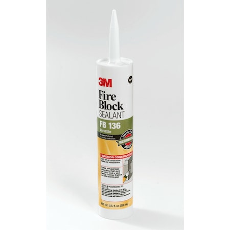 Fire Barrier Sealant, 10.1 oz., Gray MPN:FB136