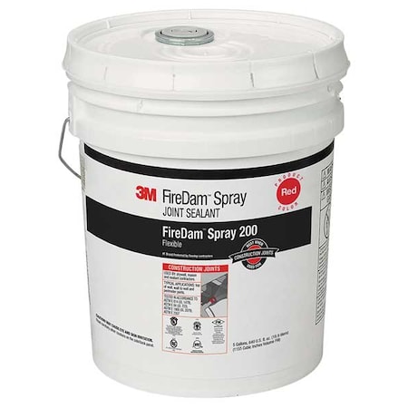 Fire Barrier Sealant, 5 gal., Red MPN:FD200-RED