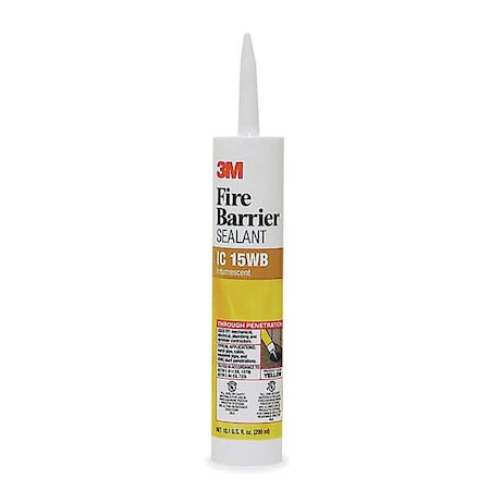 Fire Barrier Sealant, 10.1 oz., Yellow MPN:IC-15WB+-10.1OZ