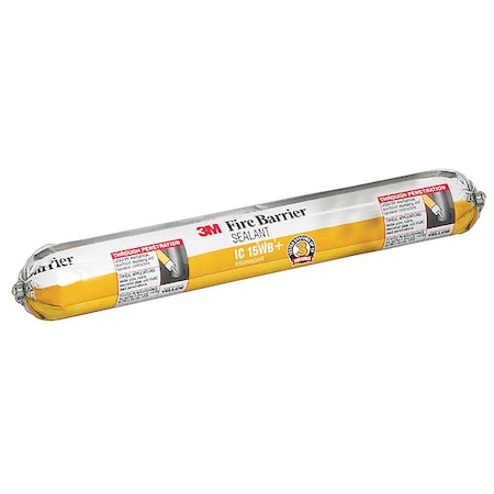 Fire Barrier Sealant, 20 oz., Yellow MPN:IC-15WB+-20OZ