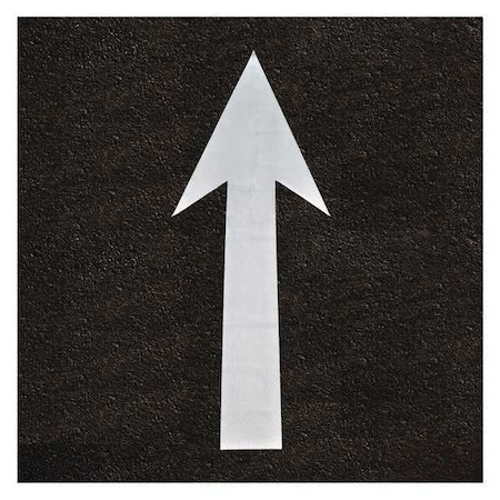 Straight Arrow Symbol Tape, Retroreflective Polymer, 115 in Length, 38.4