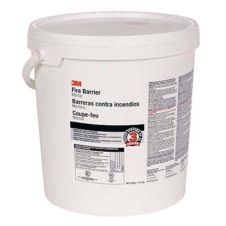 Fire Barrier Mortar, 5 gal., Off-White MPN:MORTAR-28LB*