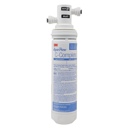 Water Filter System, 0.8 gpm, 0.5 Micron, 12 1/2 in H MPN:04-99534