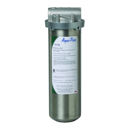 FilterHousing, 12inH, 41/8inDia, Silver MPN:5592001