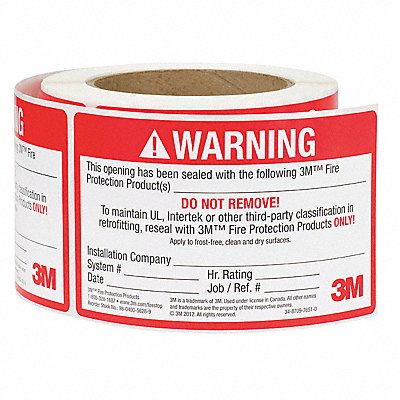 Label 5 in Red/White 250 Labels/Roll MPN:54917