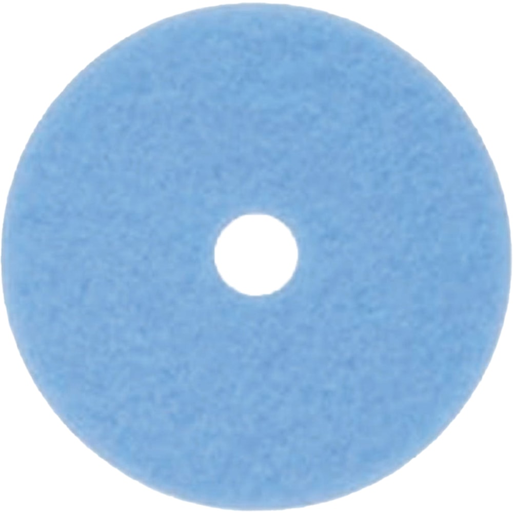 3M Hi-Performance Burnish Pads, 20in, Sky Blue, Case Of 5 Pads MPN:3050-20CA