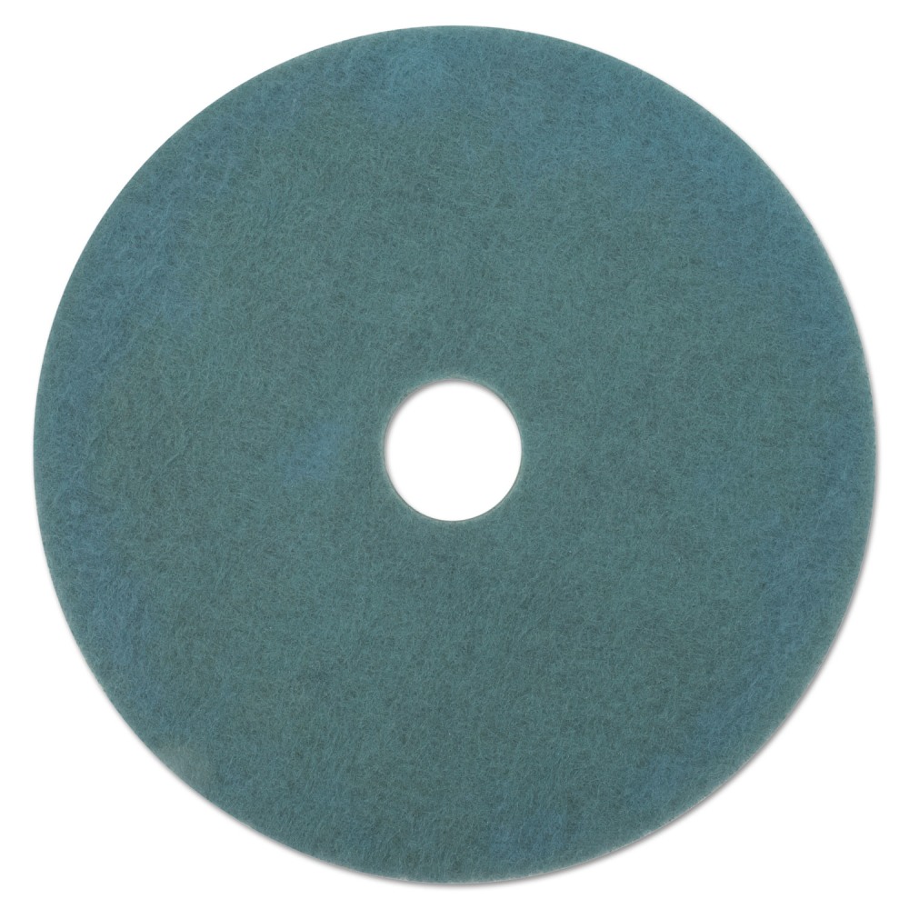 3M Aqua Burnish Floor Pads 3100 Ultra High-Speed Floor Burnishing Pads, 27in Diameter, Aqua, 5/Carton MPN:3100-27