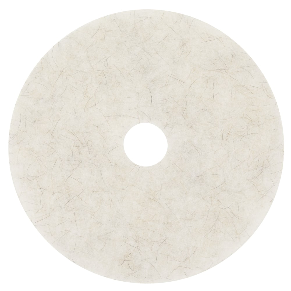 Scotch-Brite 3300-27CA Natural Blend Floor Pads, 27in, White/Natural, Case Of 5 Pads MPN:3300-27CA