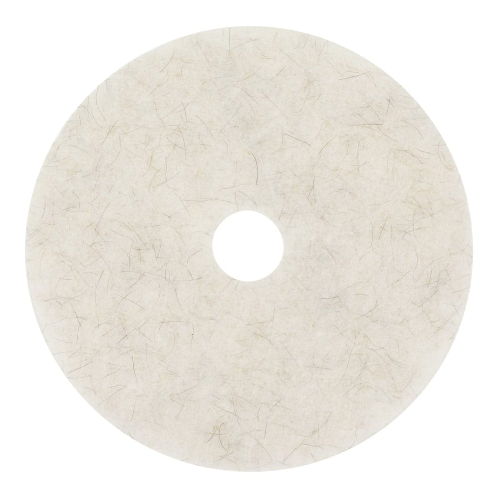 Niagara 3300N Natural Burnishing Pads, 24in, White, Pack Of 5 Pads MPN:3300N-24