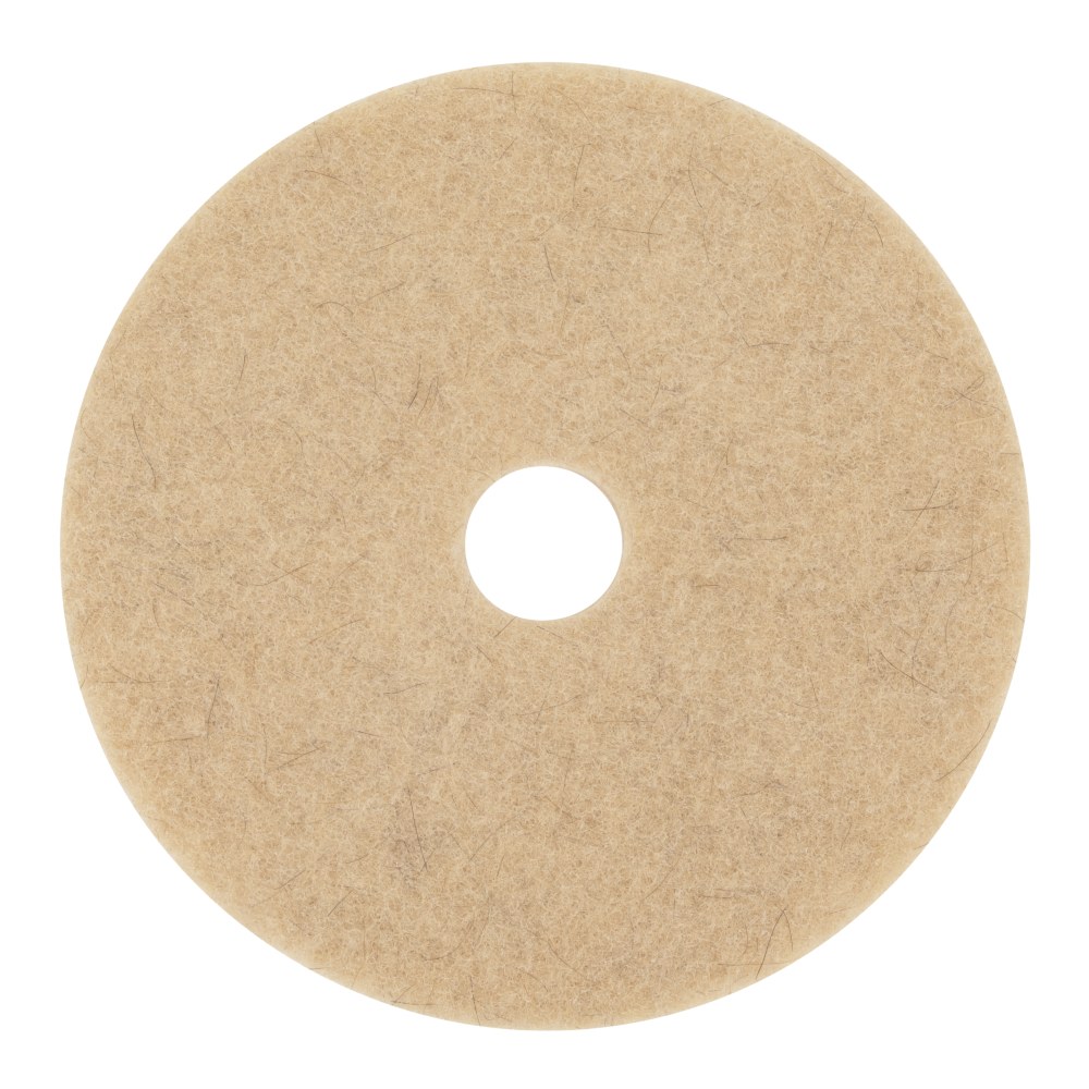 Scotch-Brite Natural Fiber Blend Pads, 20in, Tan, Case Of 5 Pads MPN:3500-20
