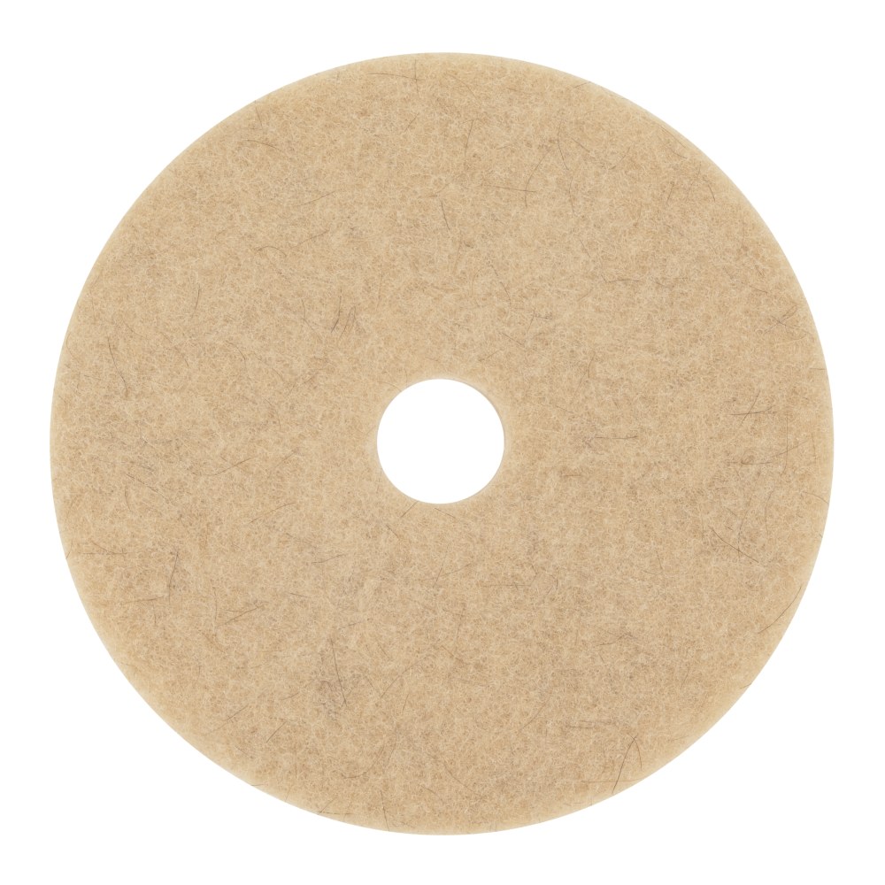 Scotch-Brite Natural Fiber Blend Pads, 27in, Tan, Case Of 5 Pads MPN:3500-27