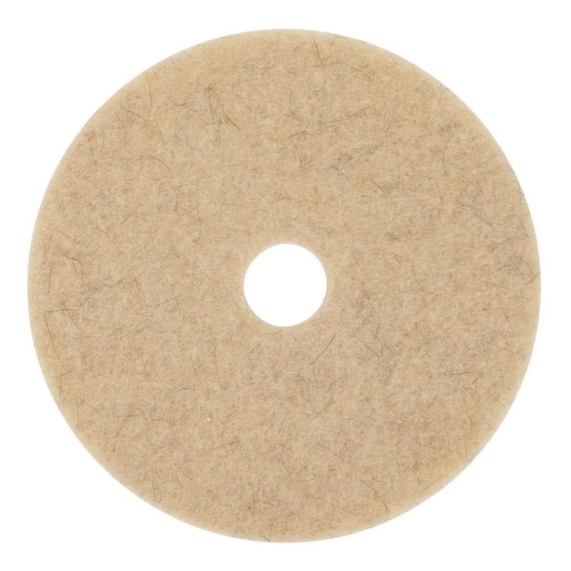 Niagara 3500N Natural Hogs Hair Floor Pads, 21in, Tan, Pack Of 5 Pads MPN:3500N-21
