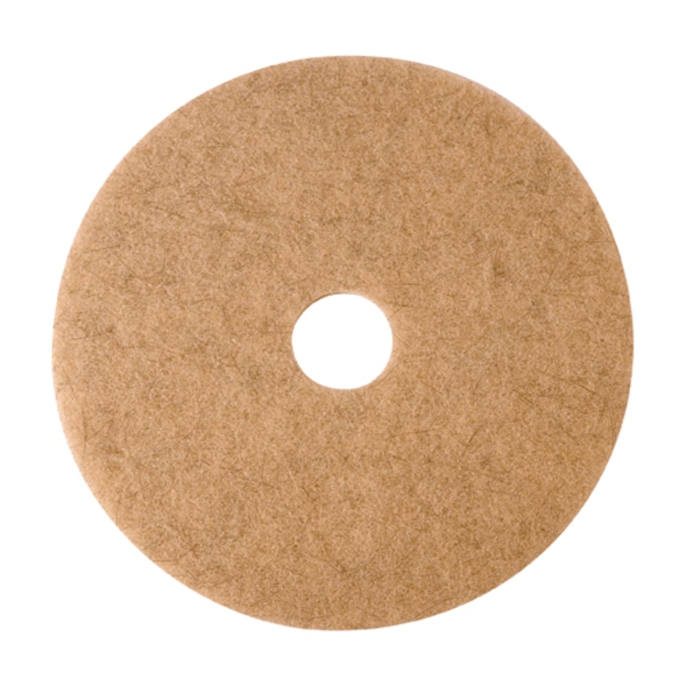 Niagara 3500N Natural Hogs Hair Floor Pads, 24in, Tan, Pack Of 5 Pads MPN:3500N-24