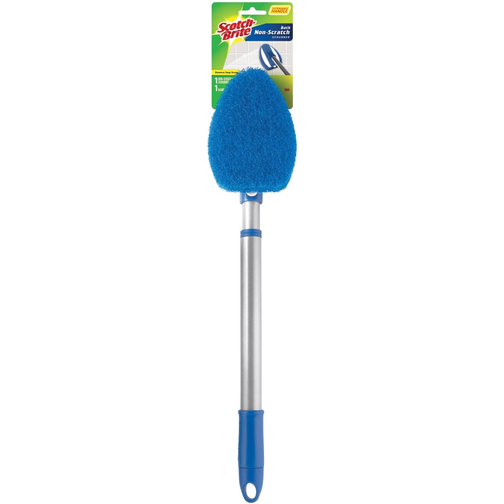 Scotch-Brite Bath Scrubber - 24in Handle Length - Plastic Handle - 4 / Carton MPN:549X4CT