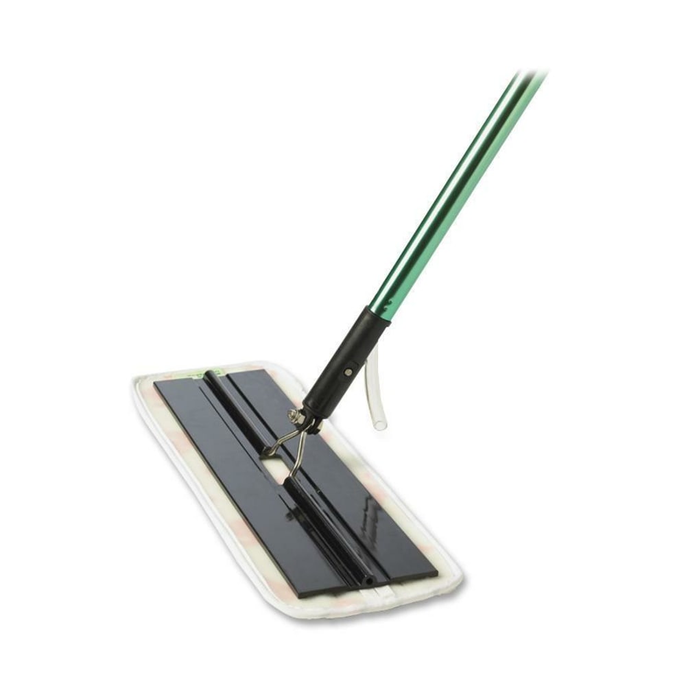 3M Flat Mop System - 16in Width x 54in Height MicroFiber Head - Aluminum Handle - Launderable, Lightweight - Green - 1 Each MPN:55593