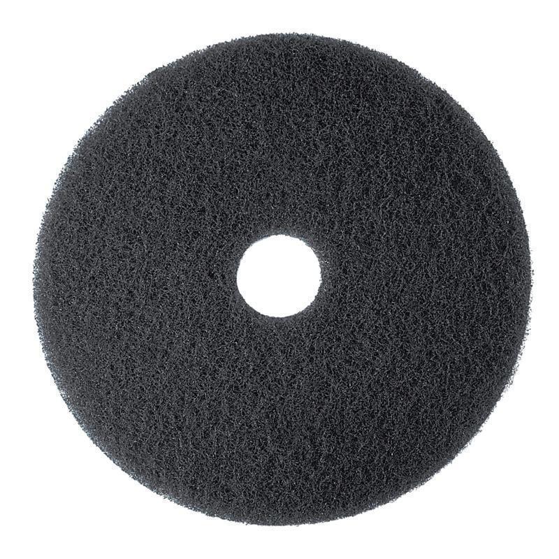 3M 7300 High Productivity Floor Pads, 19in, Black, Pack Of 5 Pads MPN:7300
