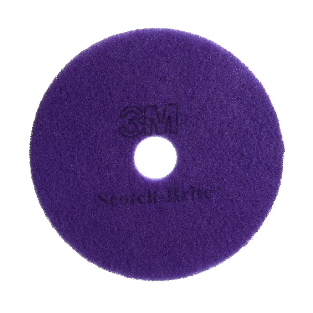 Scotch-Brite Diamond Floor Pad Plus Floor Pads, 24in, Purple, Case Of 5 Pads MPN:DIA-PURP24