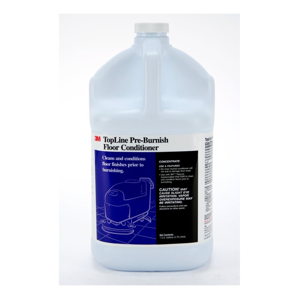 3M TopLine Pre-Burnish Floor Conditioner, 128 Oz Bottle MPN:14185