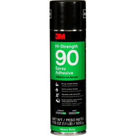 3M™ Hi-Strength 90 Spray Adhesive 17.6 oz. Capacity Can Clear 7000023924 - Pkg Qty 12