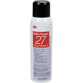 3M™ Multi-Purpose 27 Spray Adhesive 20 Fl Oz Can Net Weight 13.05 Oz 62490649209 7000028596 - Pkg Qty 12