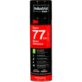 3M™ Super 77™ CA Multi-Purpose Spray Adhesive 18.0 oz. Capacity Clear 7100014109 - Pkg Qty 12