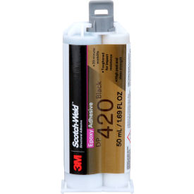 3M™ Scotch Weld™DP420 Epoxy Adhesive Duo-Pak 50 ml Capacity Black 7100148731 - Pkg Qty 12